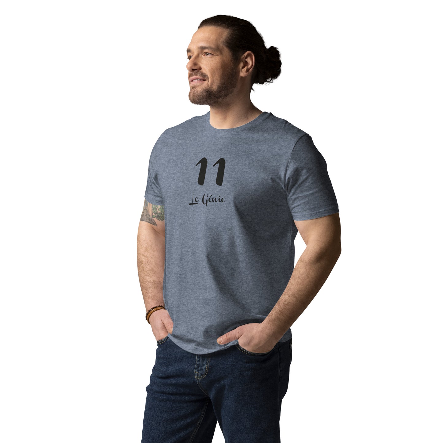 11 le Genie T-shirt unisexe en coton biologique FR