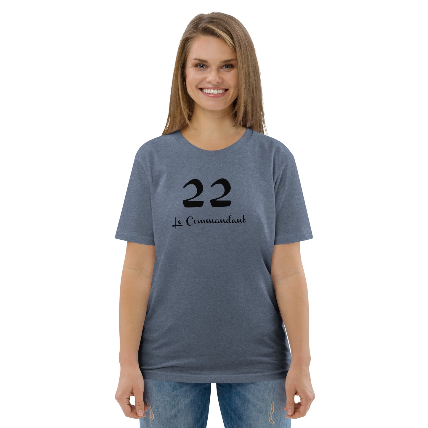 22 le Commandant T-shirt unisexe en coton biologique FR