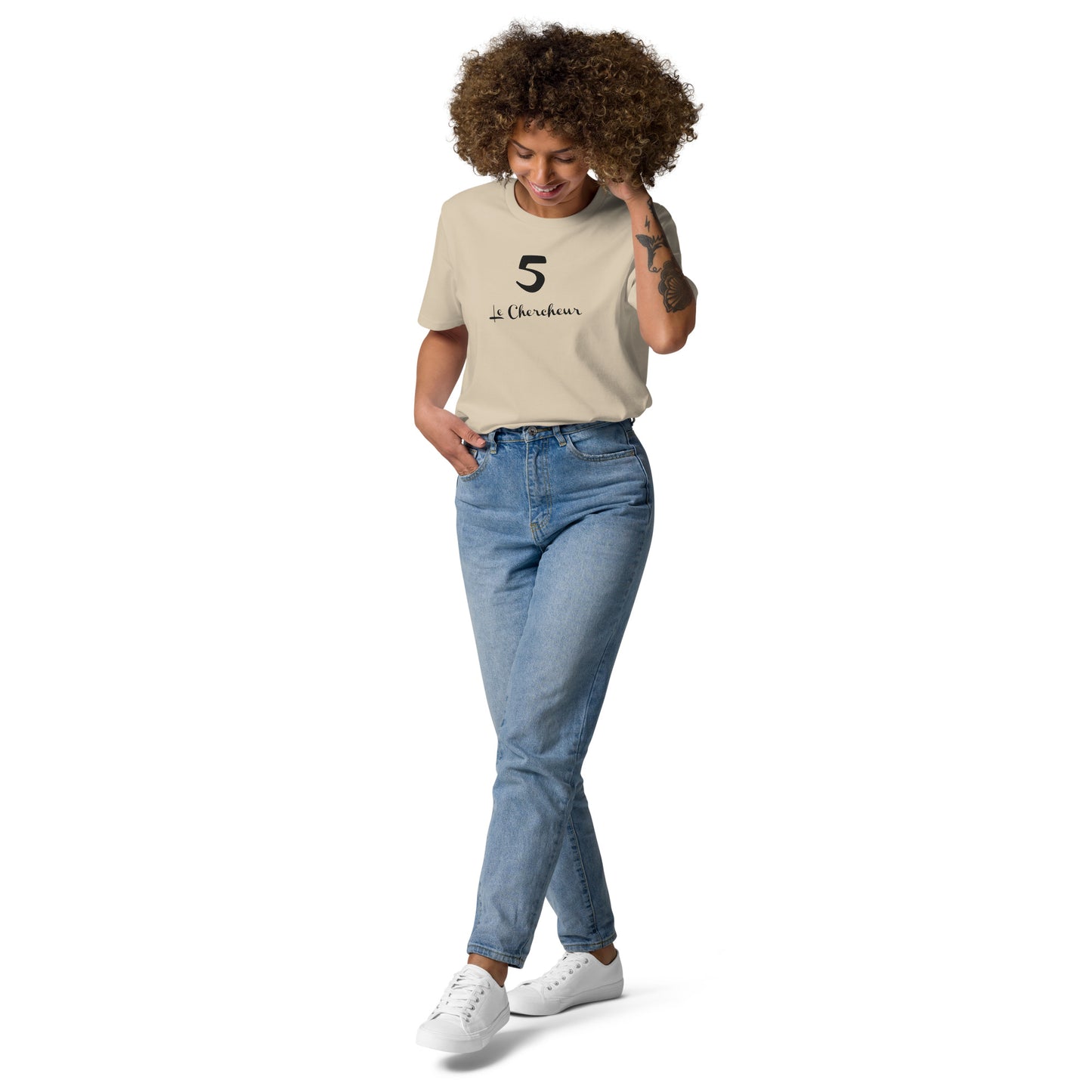 5 le Chercheur T-shirt unisexe en coton biologique FR