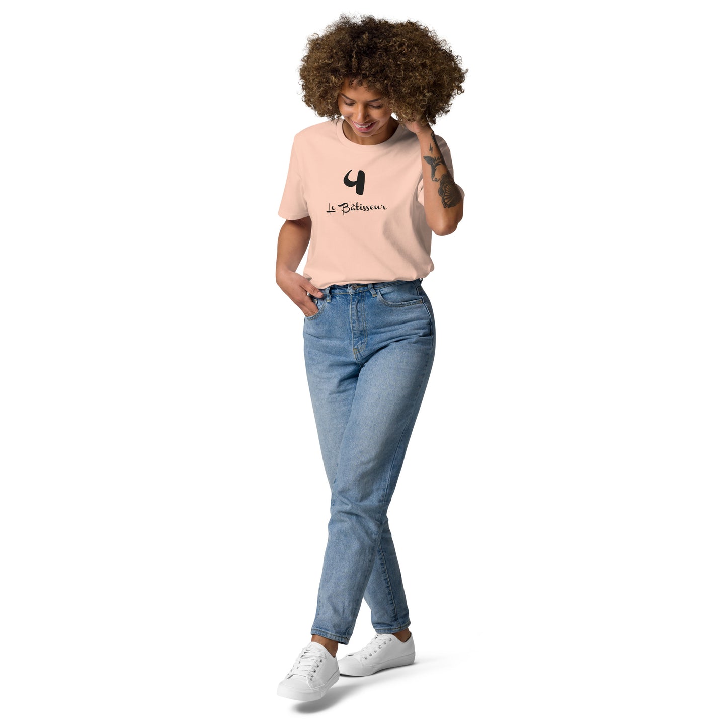 4 le Bâtisseur T-shirt unisexe en coton biologique FR