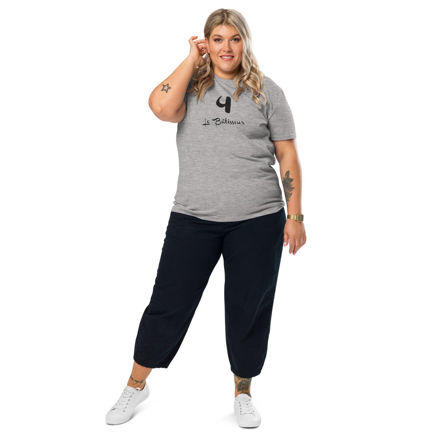 4 le Bâtisseur T-shirt unisexe en coton biologique FR