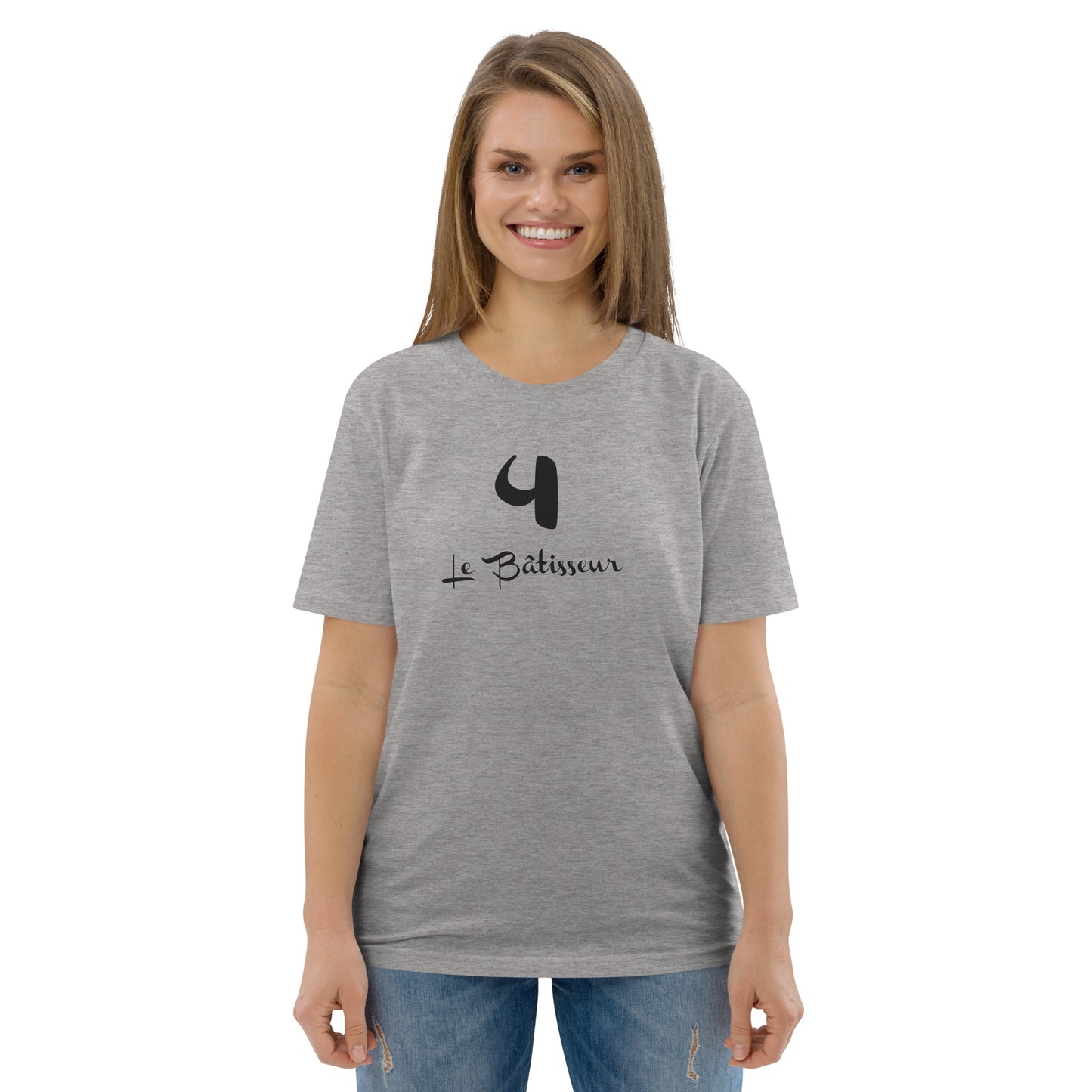 4 le Bâtisseur T-shirt unisexe en coton biologique FR