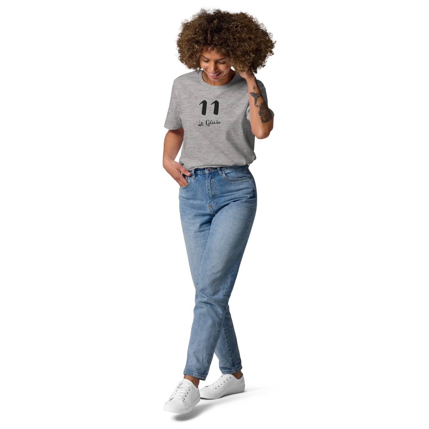 11 le Genie T-shirt unisexe en coton biologique FR