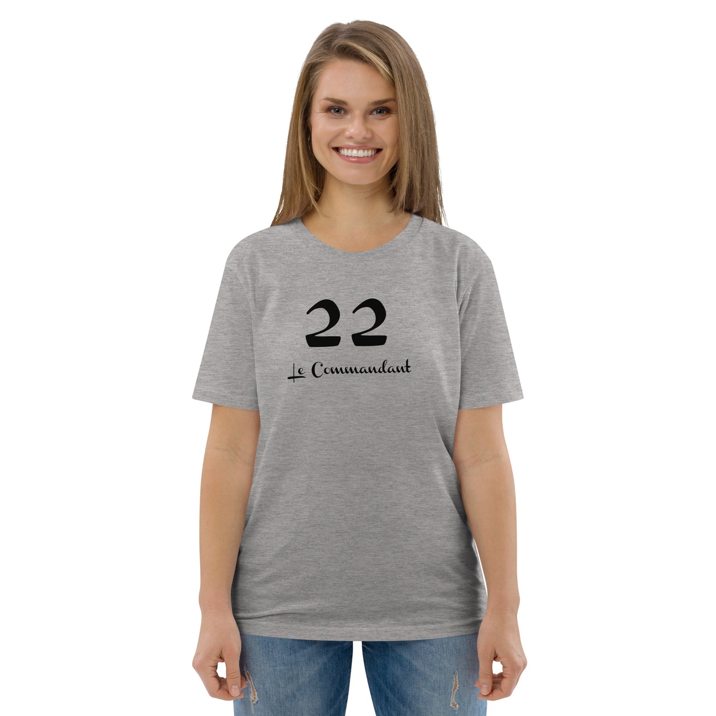 22 le Commandant T-shirt unisexe en coton biologique FR