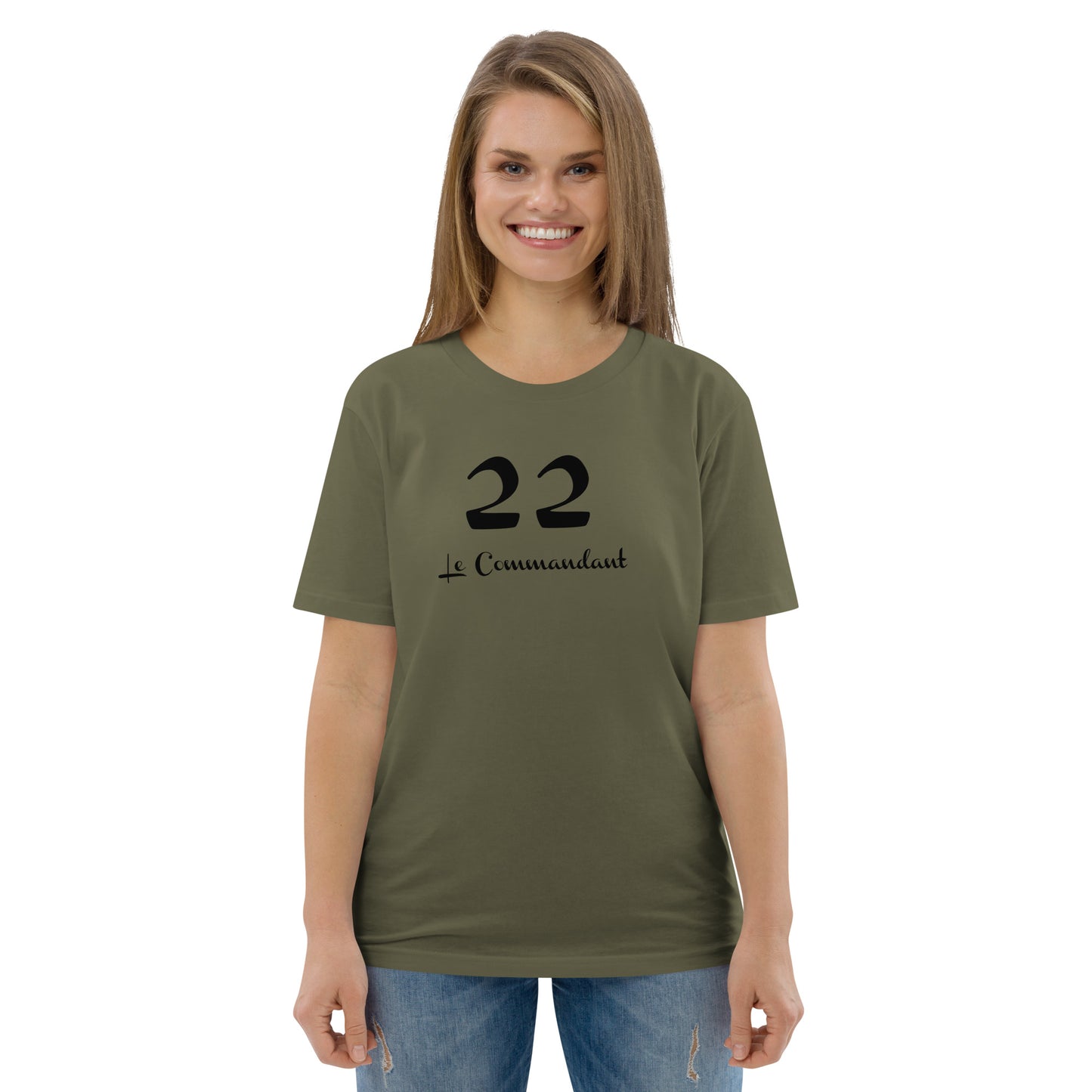 22 le Commandant T-shirt unisexe en coton biologique FR