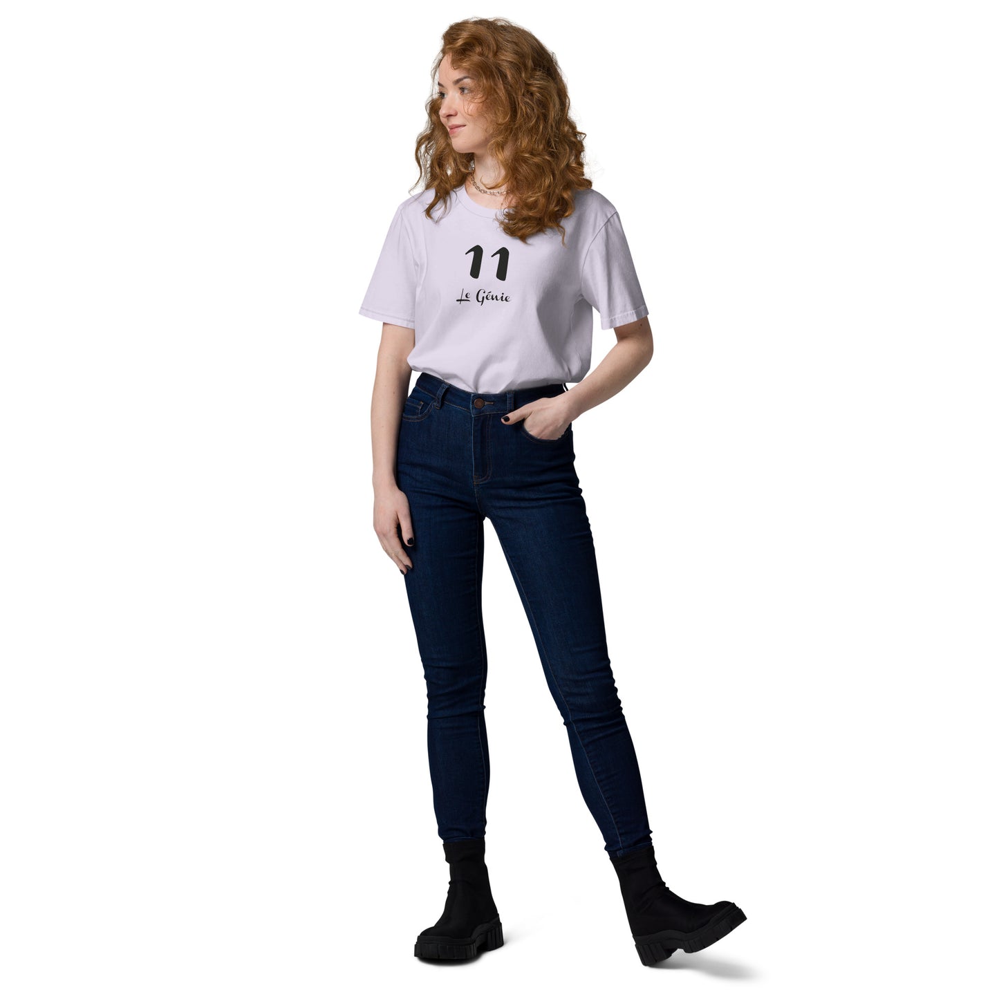 11 le Genie T-shirt unisexe en coton biologique FR