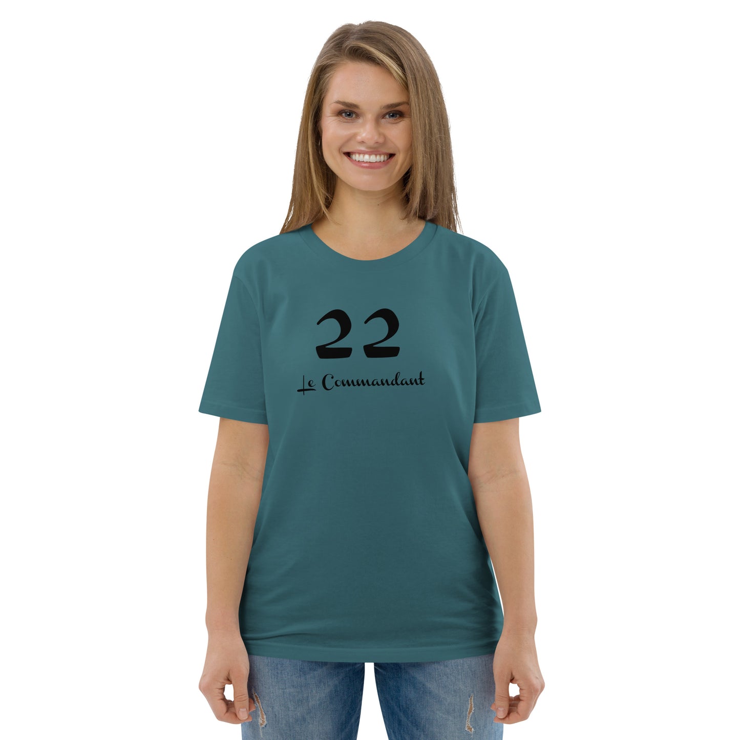 22 le Commandant T-shirt unisexe en coton biologique FR