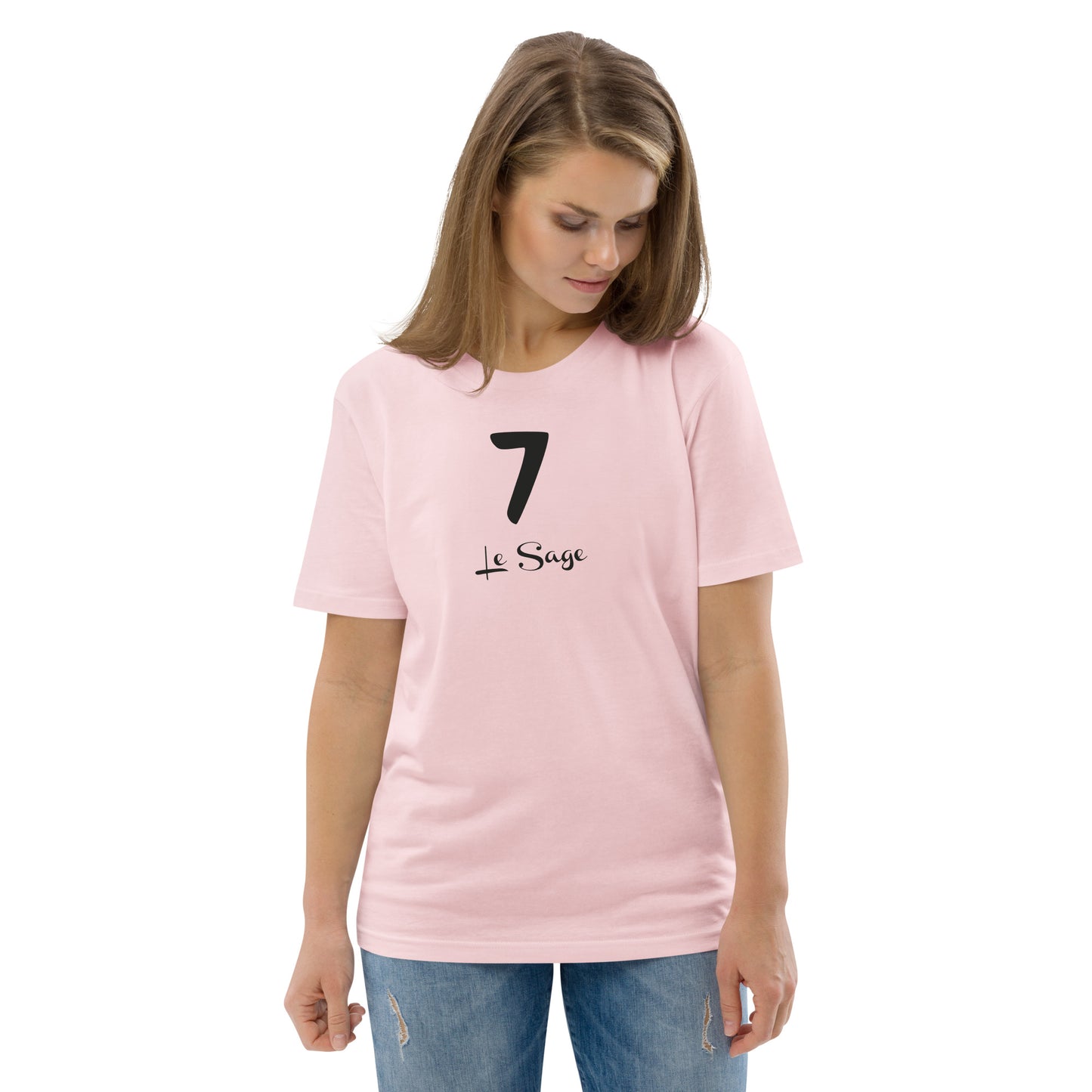 7 le Sage T-shirt unisexe en coton biologique FR