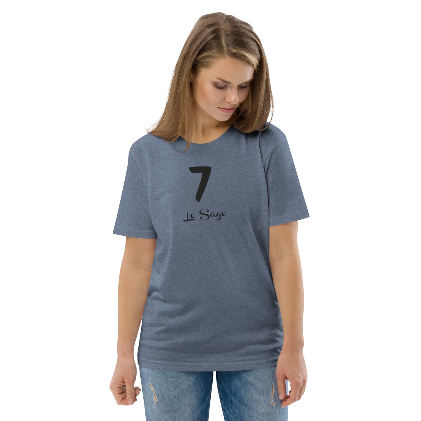 7 le Sage T-shirt unisexe en coton biologique FR