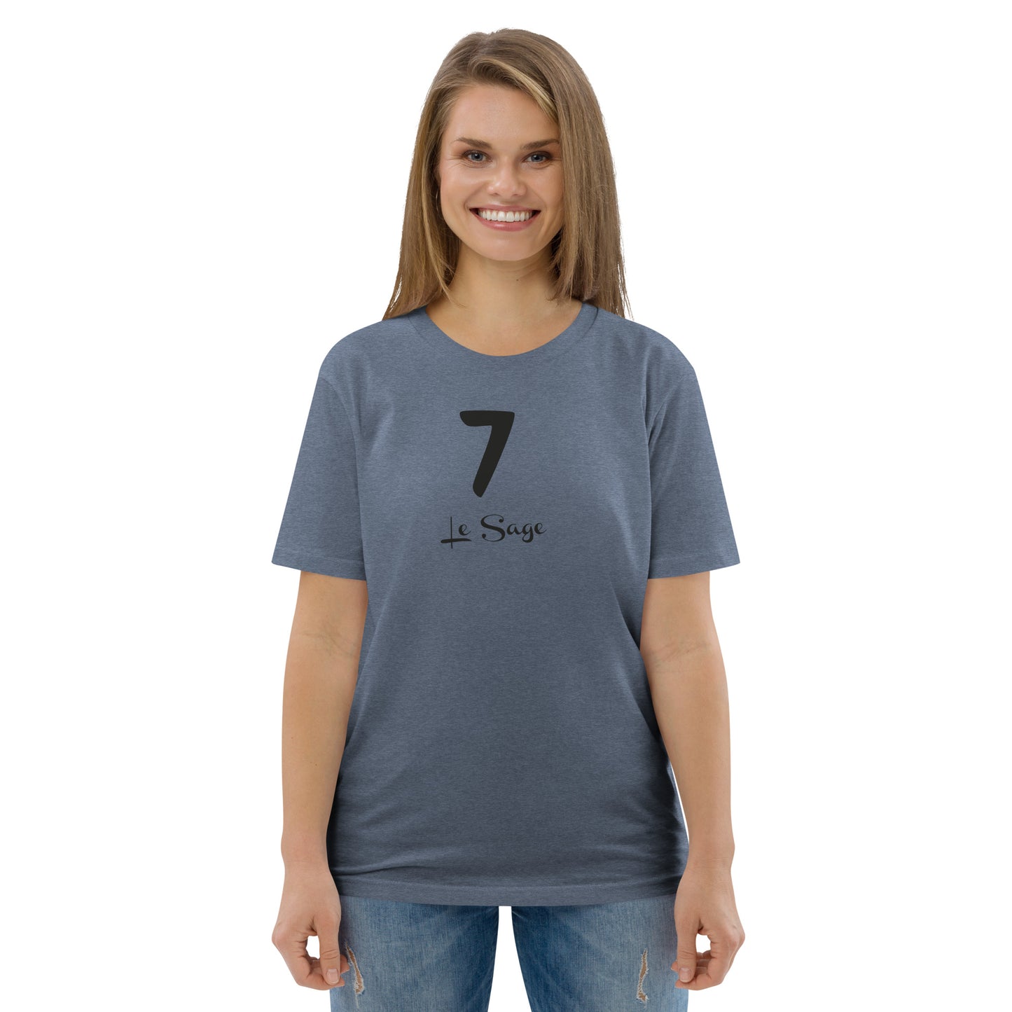 7 le Sage T-shirt unisexe en coton biologique FR