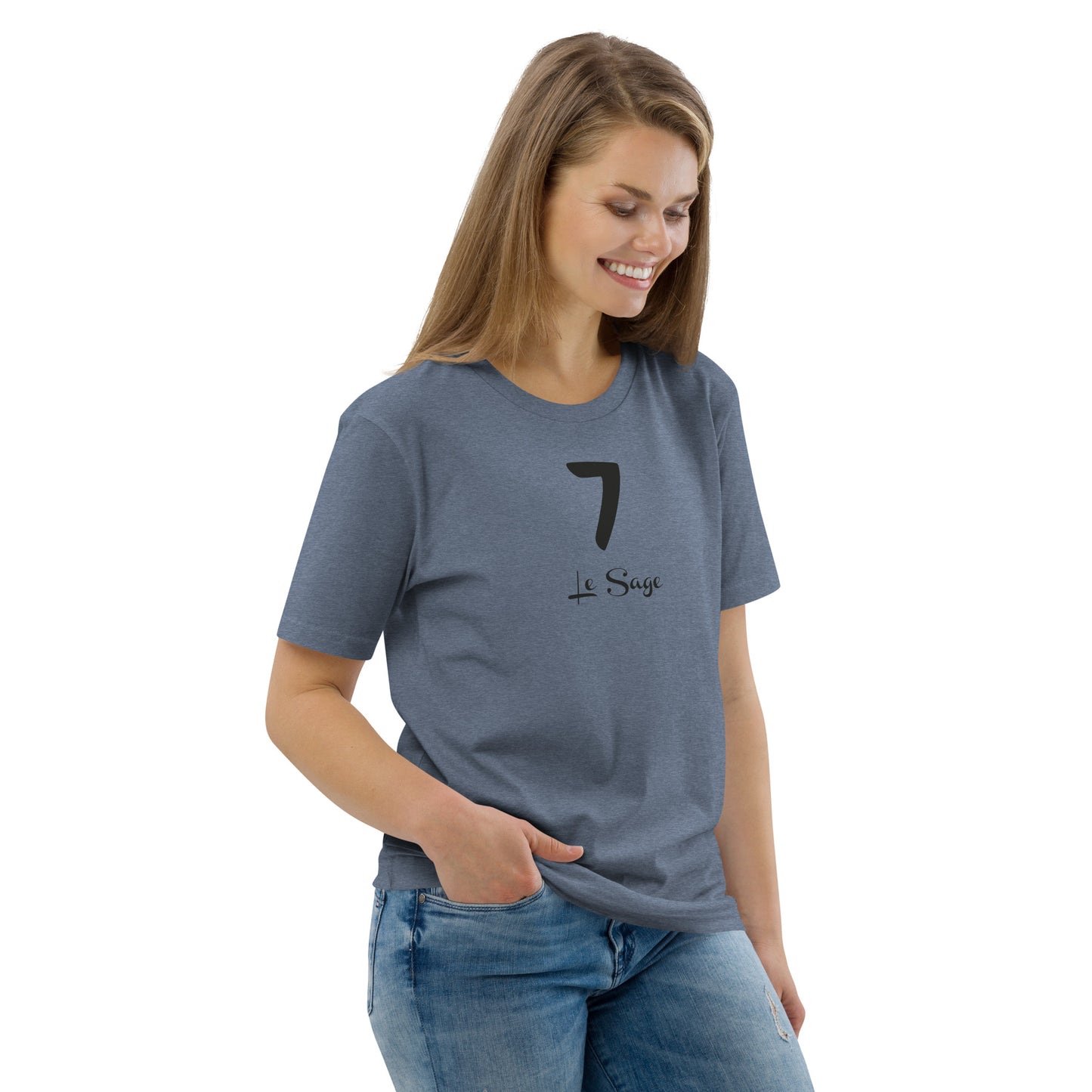 7 le Sage T-shirt unisexe en coton biologique FR