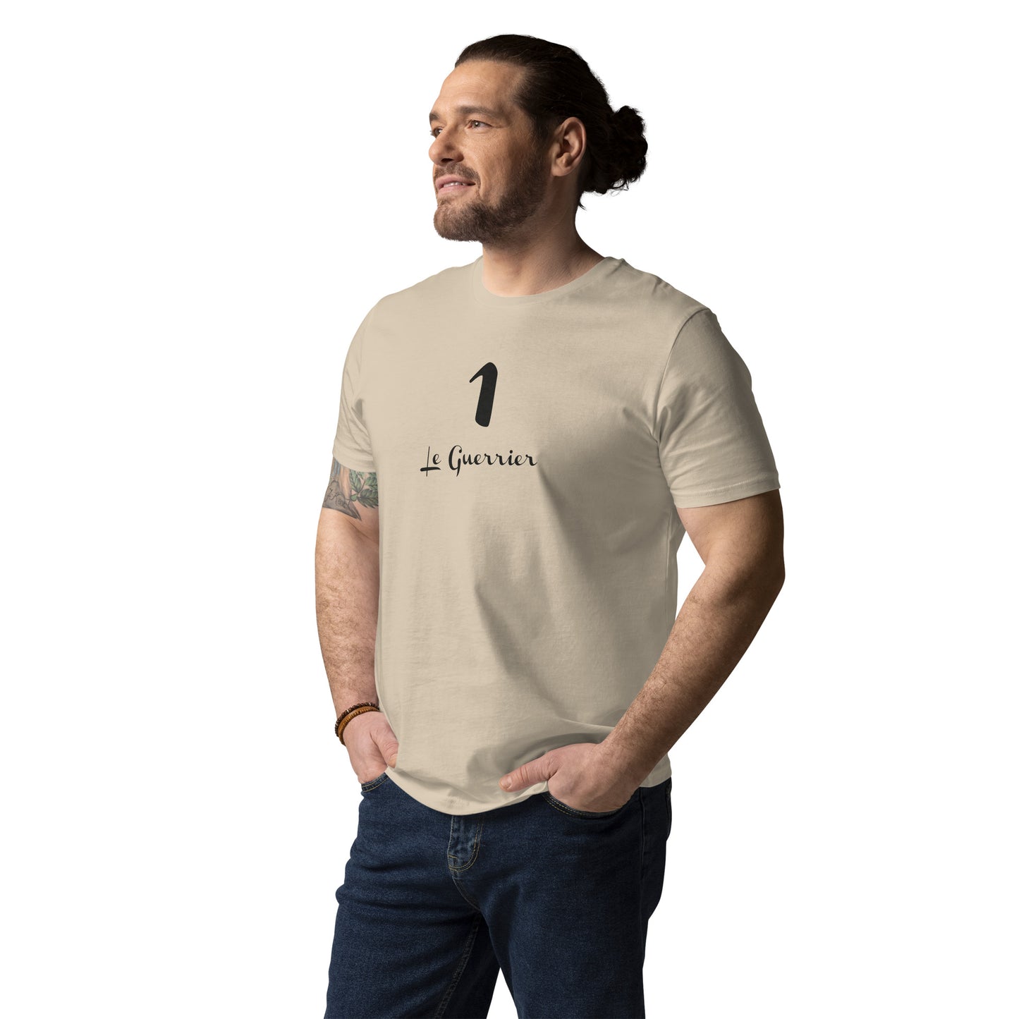 1 le Guerrier T-shirt unisexe en coton biologique FR