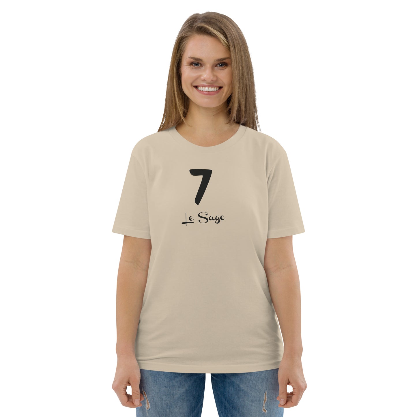 7 le Sage T-shirt unisexe en coton biologique FR