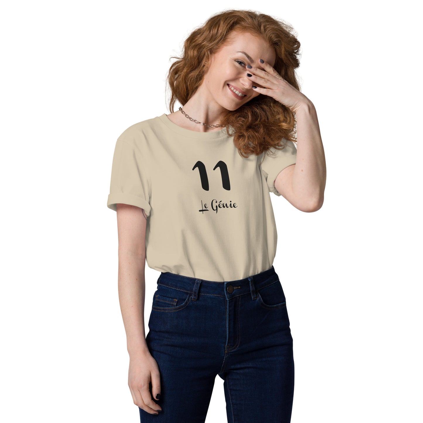 11 le Genie T-shirt unisexe en coton biologique FR