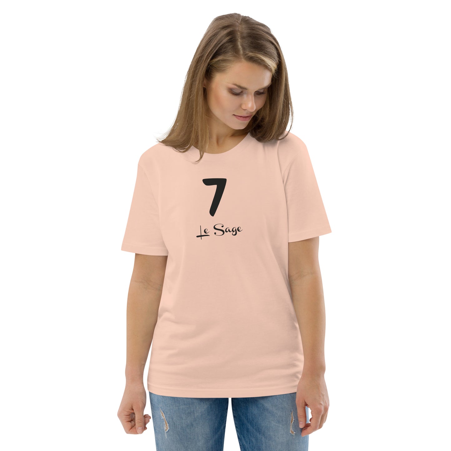 7 le Sage T-shirt unisexe en coton biologique FR