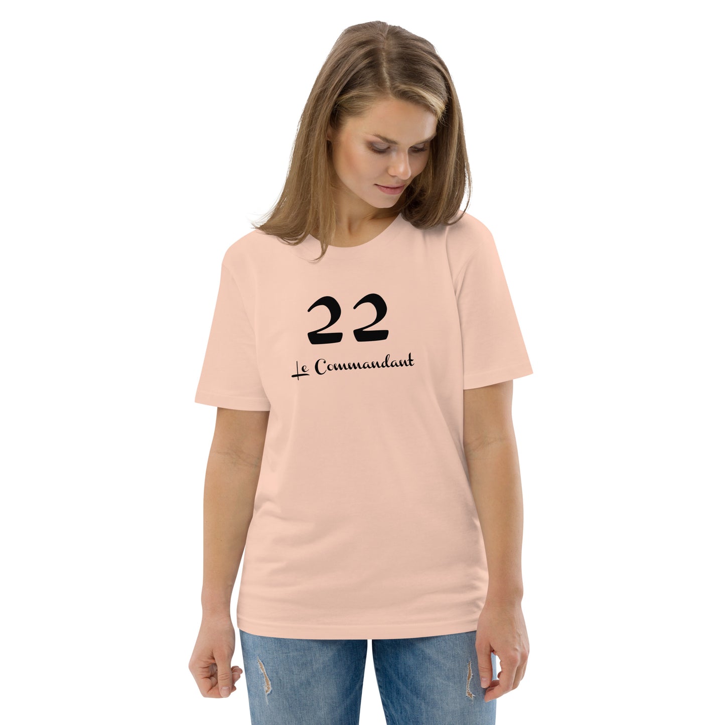 22 le Commandant T-shirt unisexe en coton biologique FR