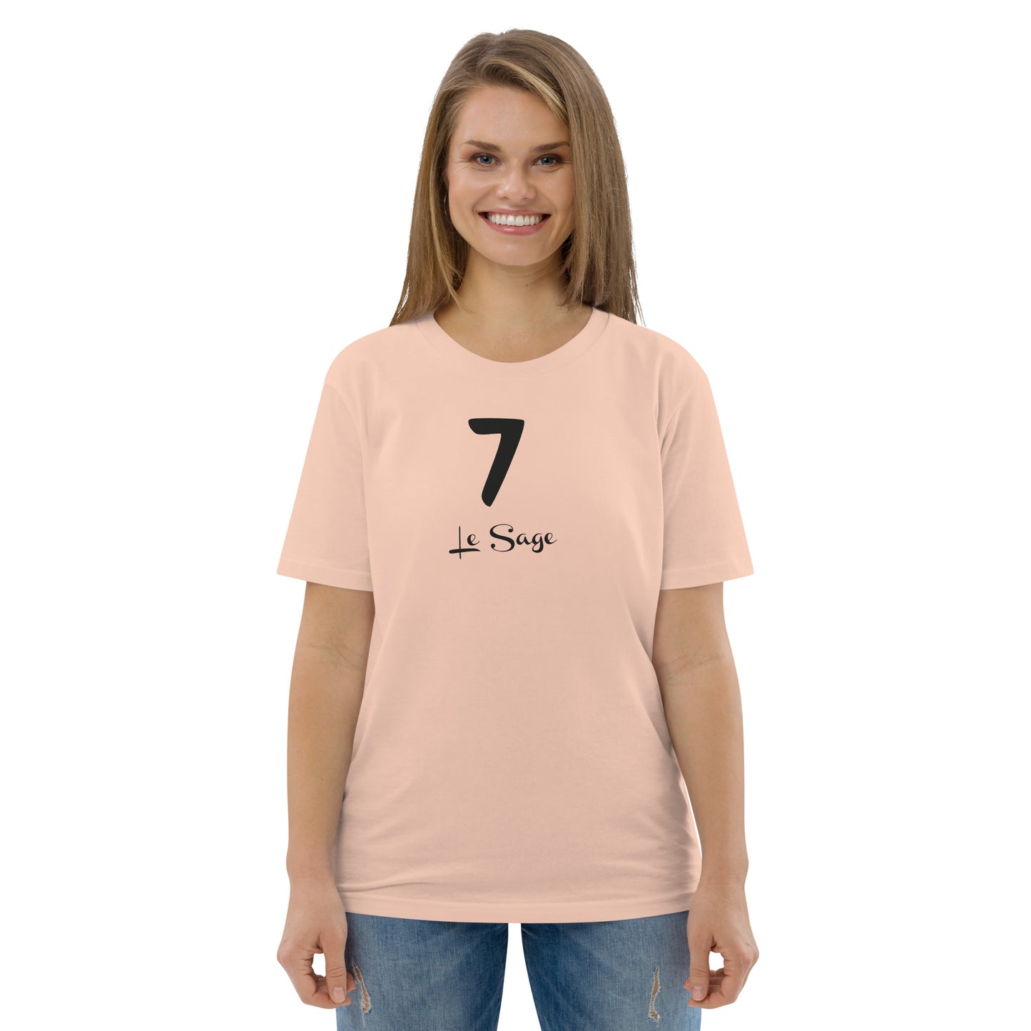 7 le Sage T-shirt unisexe en coton biologique FR