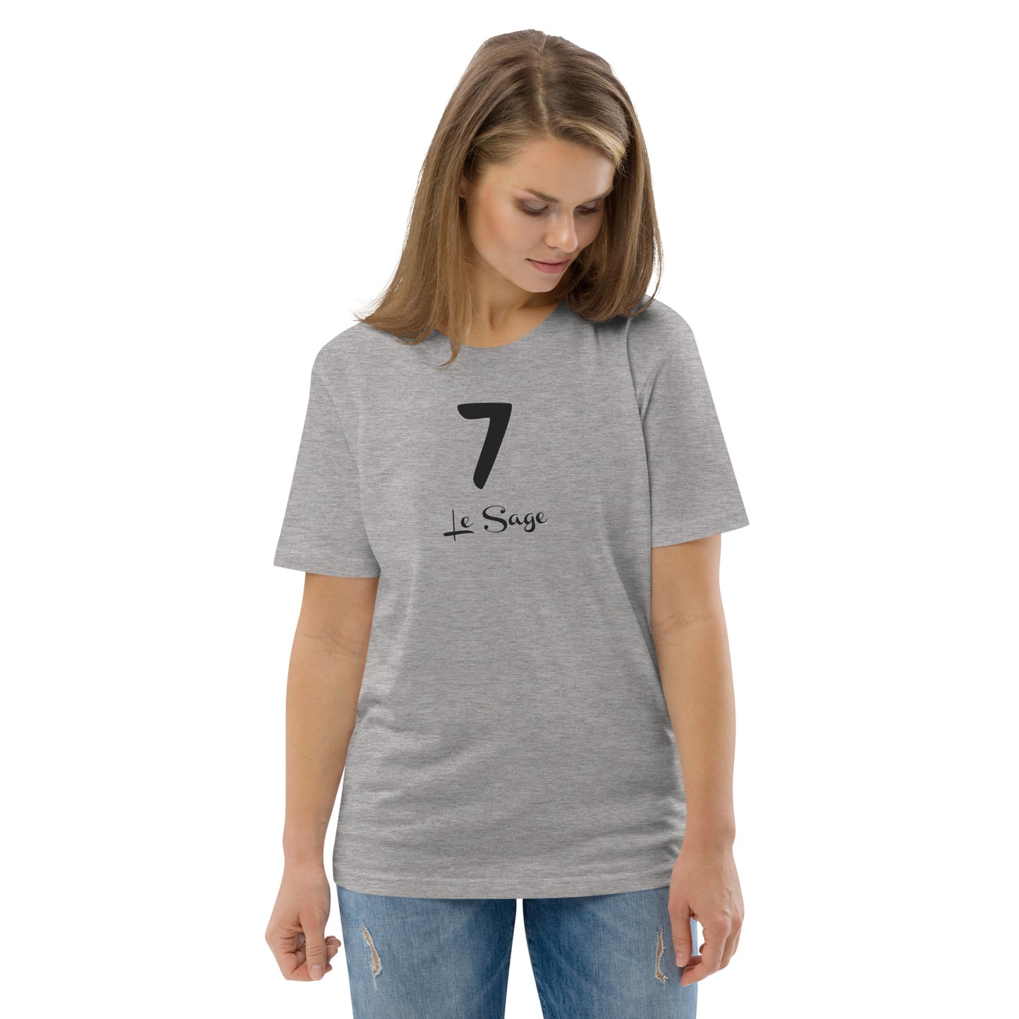 7 le Sage T-shirt unisexe en coton biologique FR