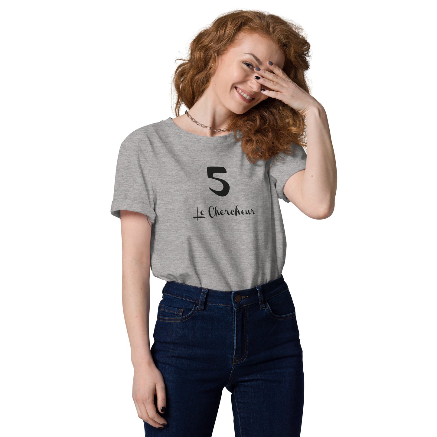 5 le Chercheur T-shirt unisexe en coton biologique FR