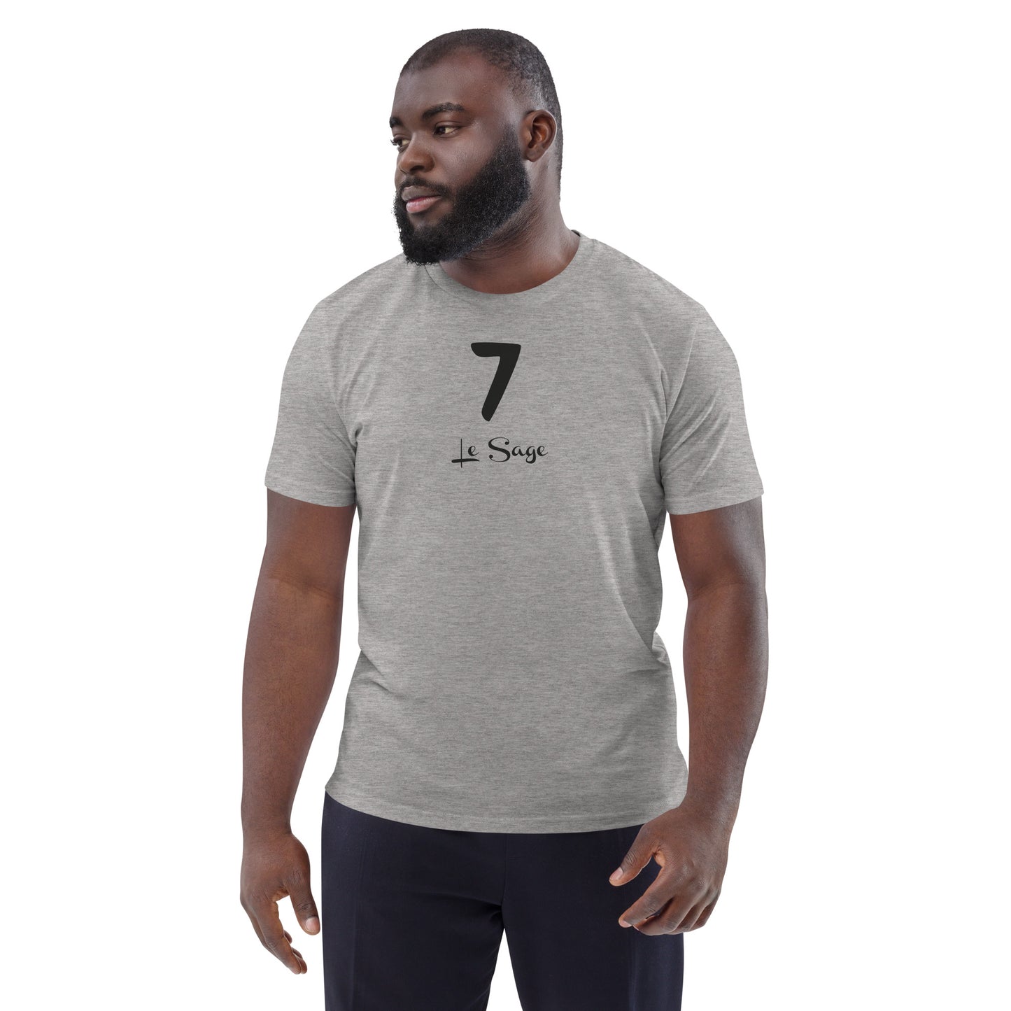 7 le Sage T-shirt unisexe en coton biologique FR