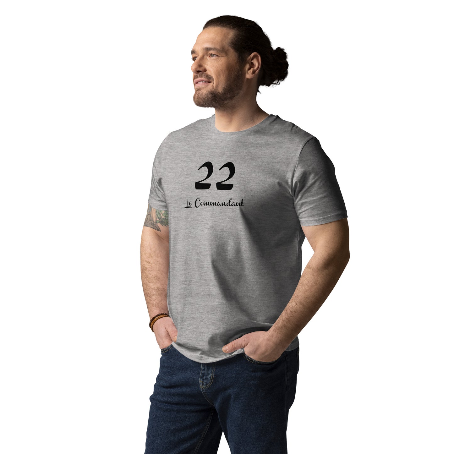 22 le Commandant T-shirt unisexe en coton biologique FR