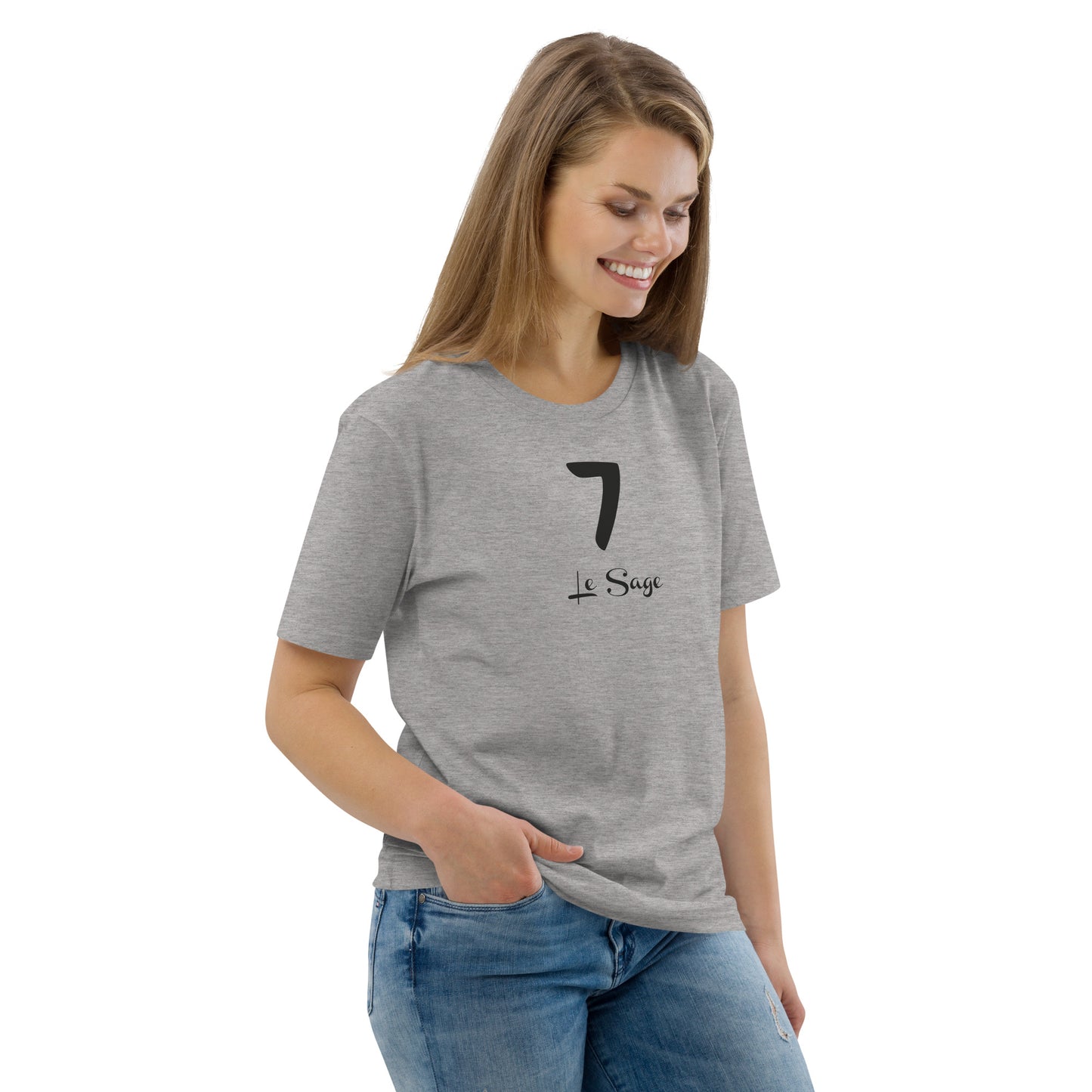 7 le Sage T-shirt unisexe en coton biologique FR