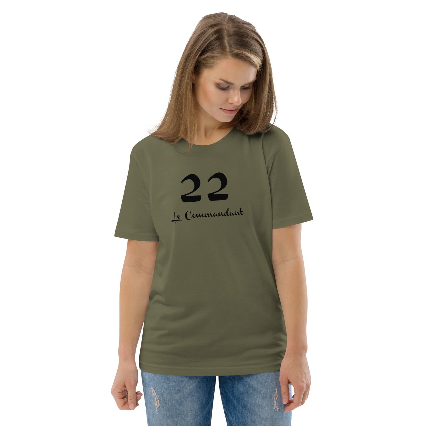 22 le Commandant T-shirt unisexe en coton biologique FR