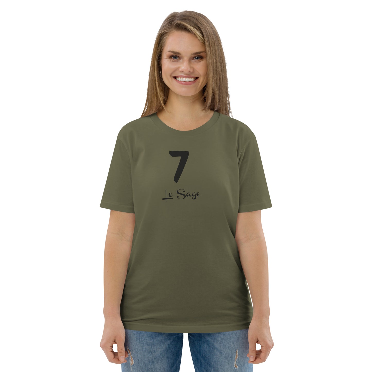 7 le Sage T-shirt unisexe en coton biologique FR