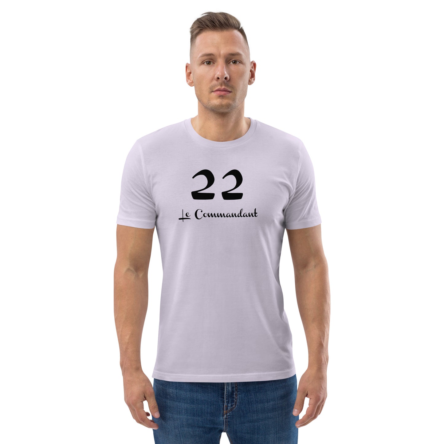 22 le Commandant T-shirt unisexe en coton biologique FR