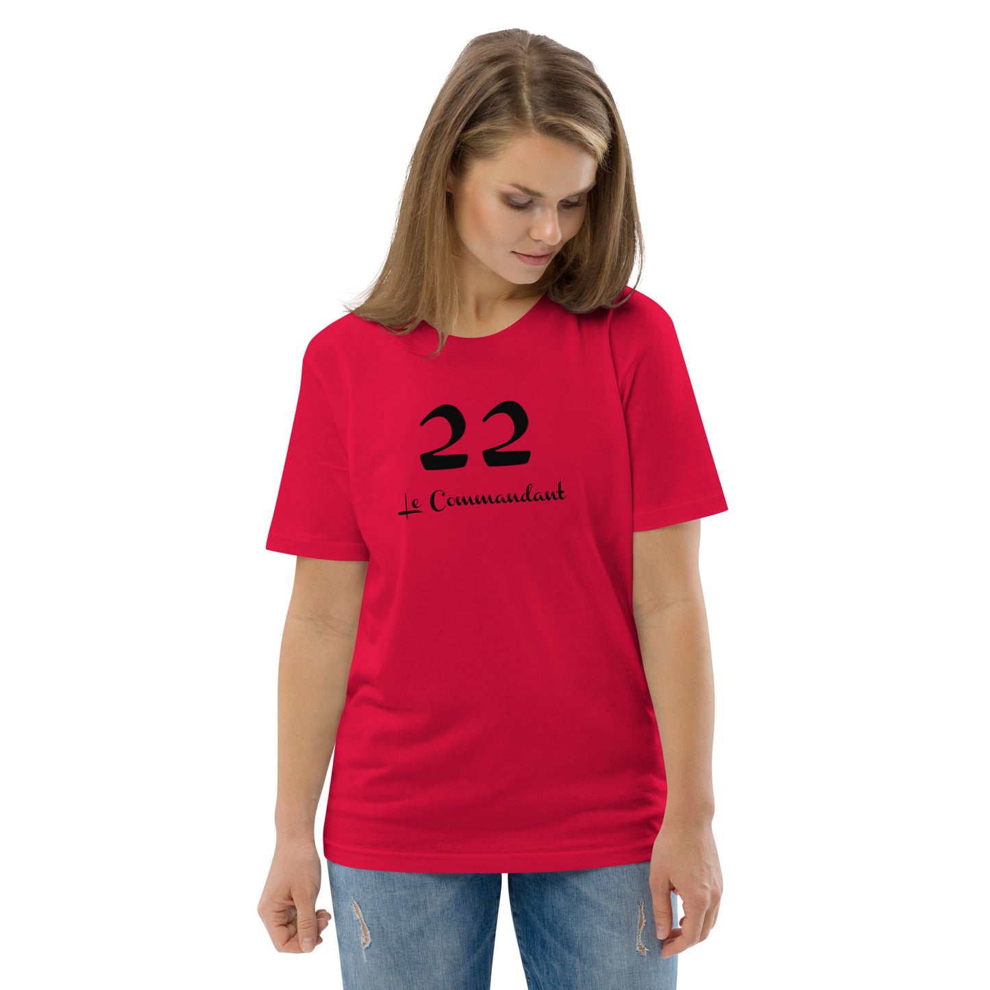 22 le Commandant T-shirt unisexe en coton biologique FR