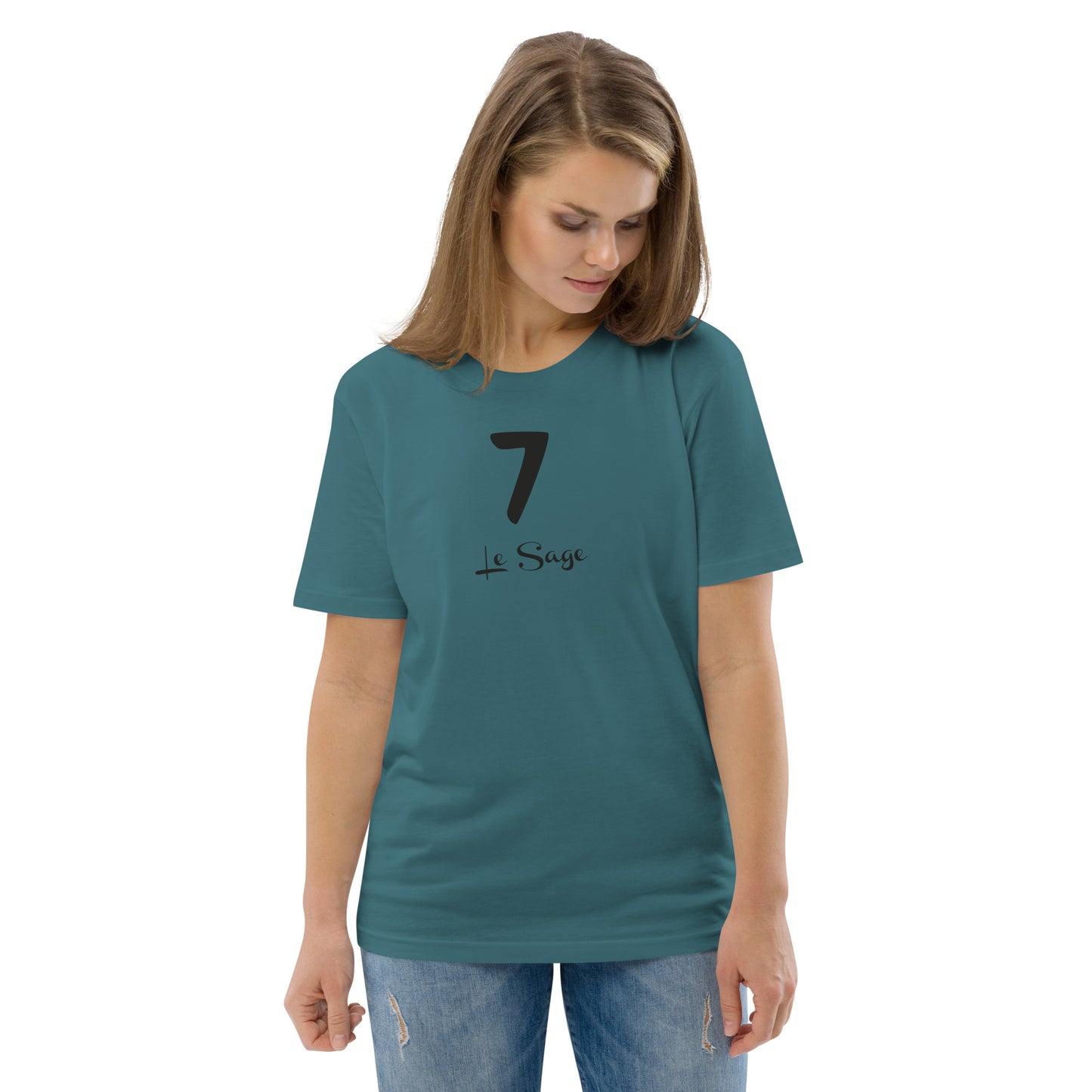 7 le Sage T-shirt unisexe en coton biologique FR