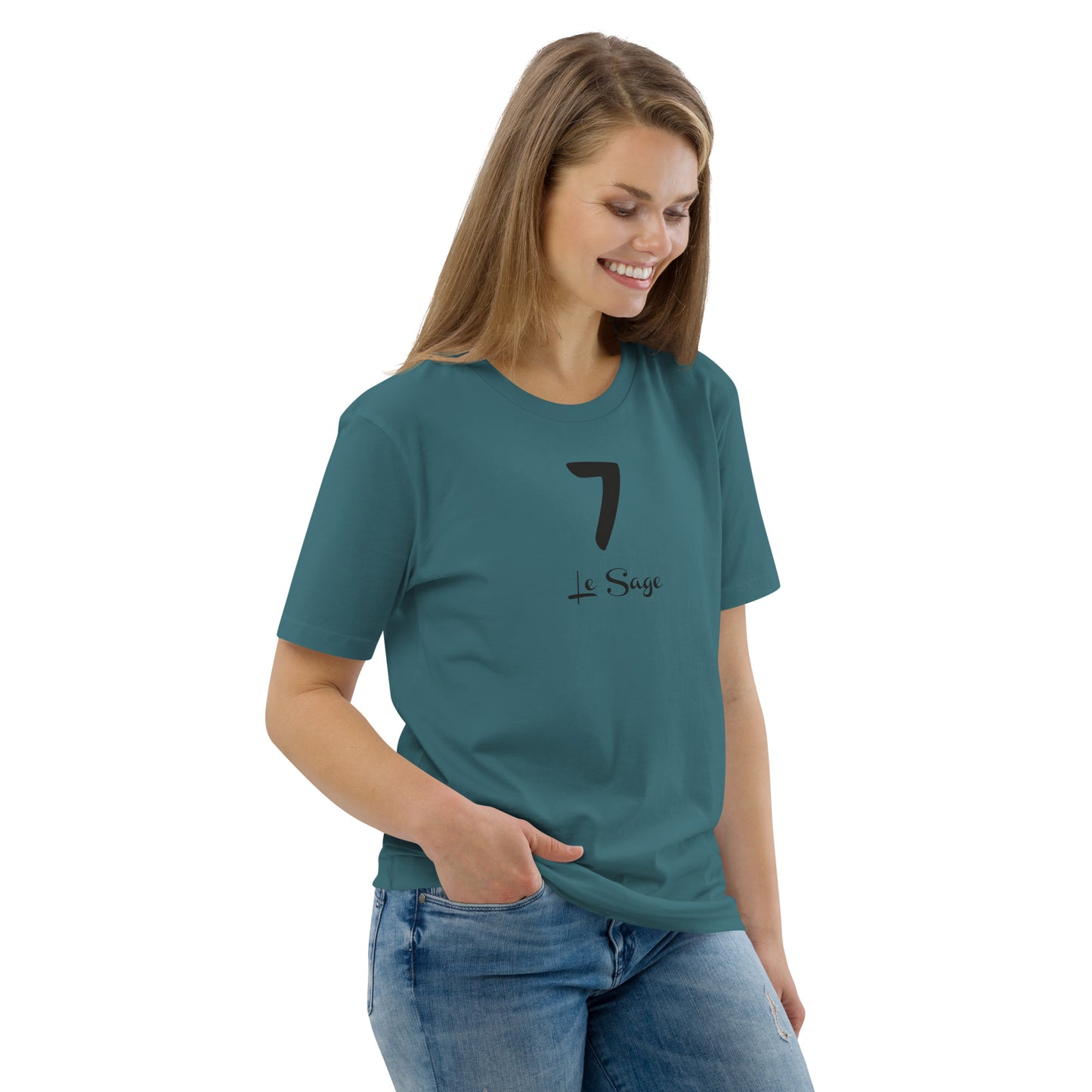 7 le Sage T-shirt unisexe en coton biologique FR