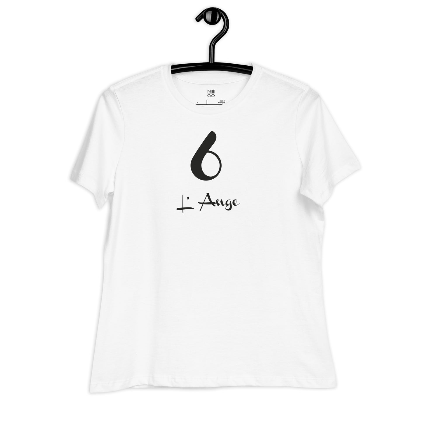 6 l'Ange T-shirt Blanc Décontracté pour Femme FR